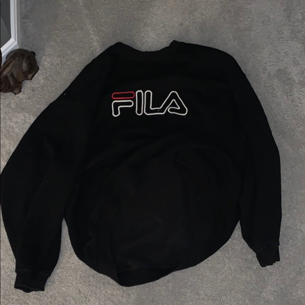 Fila black crewneck
